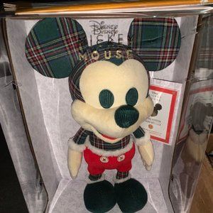 Plaid Mickey Mouse Plush Holiday